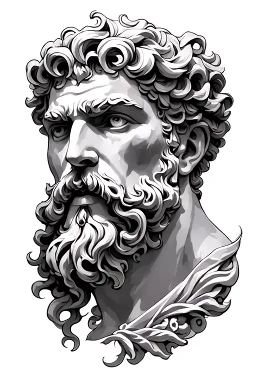 Greek mythology Cronus tattoo design idea