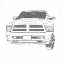 a dodge ram tattoo design idea