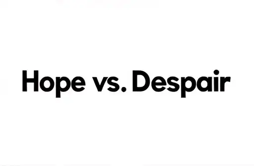 "Hope vs Despair" tattoo design idea