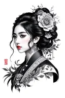 Korean tattoo design idea