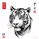 tiger is learning chinese tattoo design idea