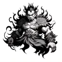 Raijin tattoo design idea