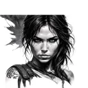 Lara Croft tattoo design idea