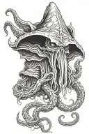 mind flayer tattoo design idea