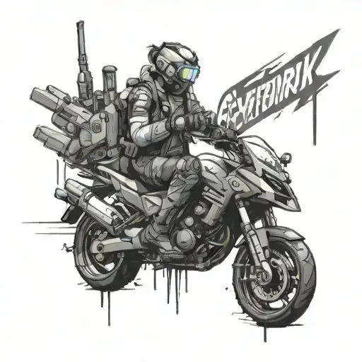 Cyberpunk 2077 tattoo design idea