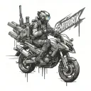 Cyberpunk 2077 tattoo design idea