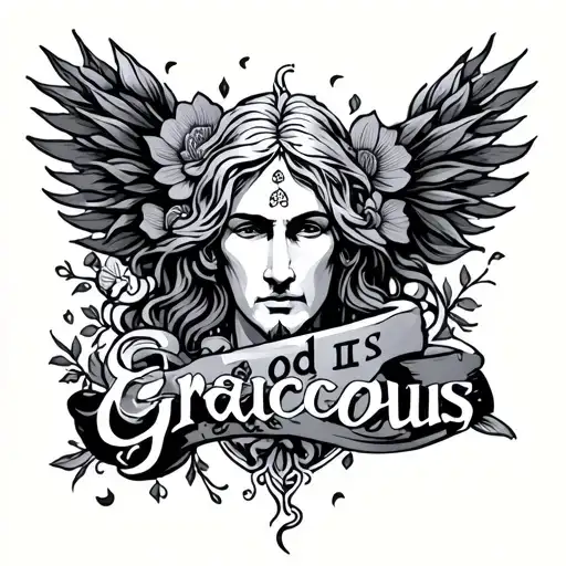 God Is Gracious tattoo design idea