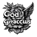 God Is Gracious tattoo design idea