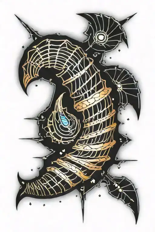 croissant colour tattoo design tattoo design idea