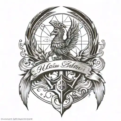 Half sleeve tattoo with something involving the eagle global and anchor, Gemini symbol, true that leave room to document tattoo design idea