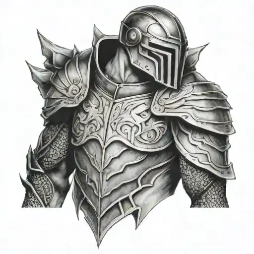 shoulder armor tattoo biblical tattoo design idea