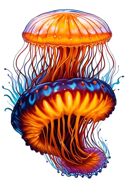 jelly fish tattoo design idea