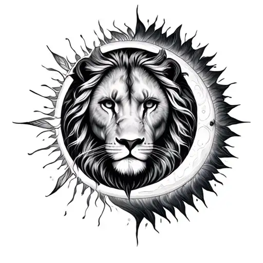 leo sun virgo moon pisces rising  tattoo design idea