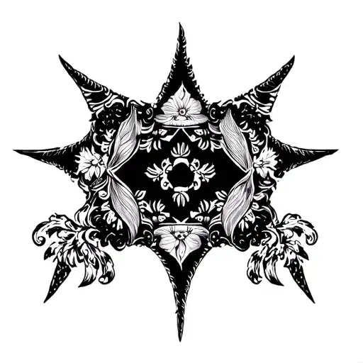 Ukranian cossack simple design tattoo design idea