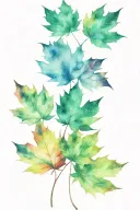 Hip Maple leaf tattoo design idea