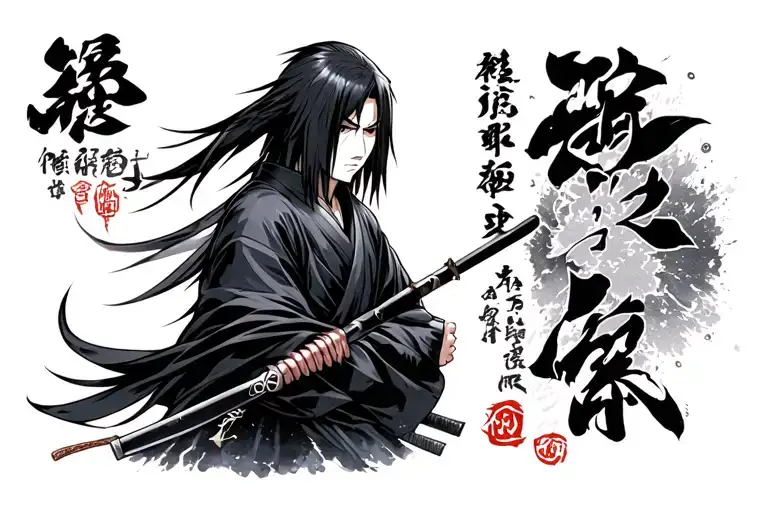 Itachi Uchiha tattoo design idea