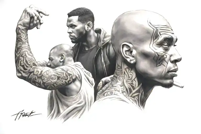 "Father's Son" By Stephen Wilson jr x kaka tattoo design idea