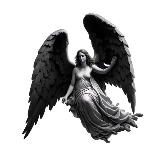 Biblically accurate angels tattoo design idea