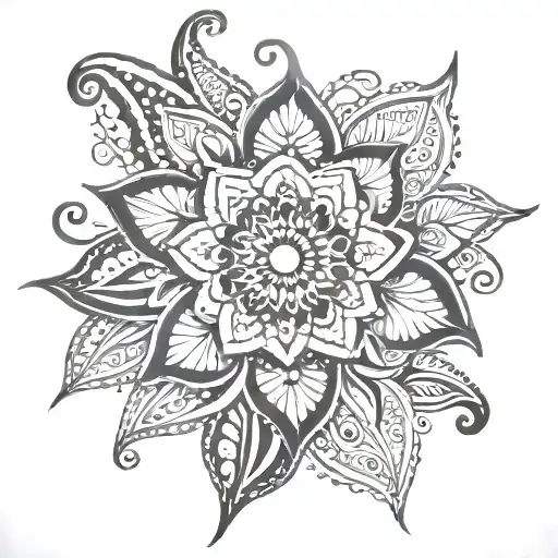 Henna tattoo design idea