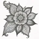 Henna tattoo design idea