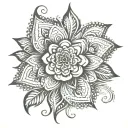 Henna tattoo design idea