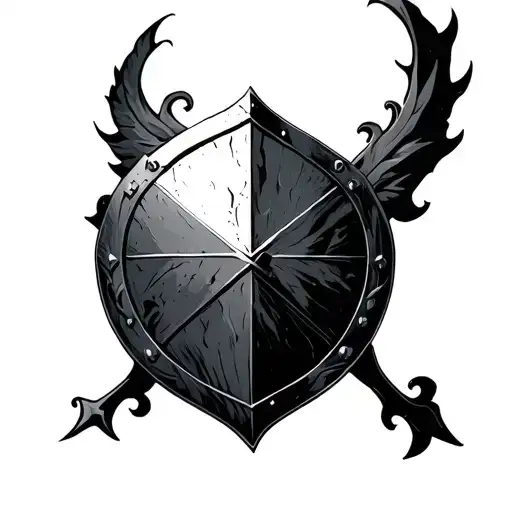 Achilles Shield tattoo design idea