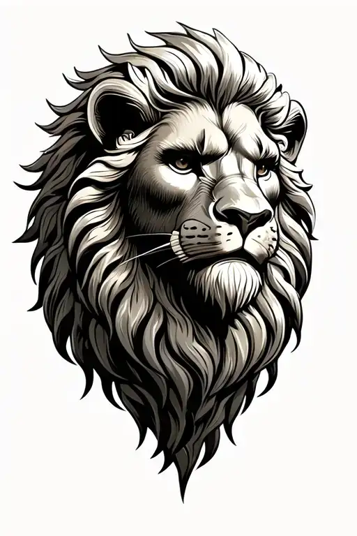 hercules greek mythology lion head tattoo design idea