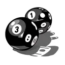 dice time clock 8 ball tattoo design idea