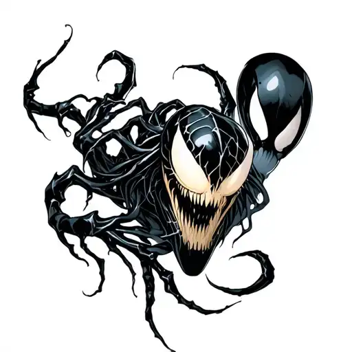 symbiote tattoo design idea