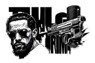 life of crime thug life gangster land inspired by Interstellar tattoo design idea