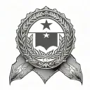 Kurdistan flag tattoo design idea