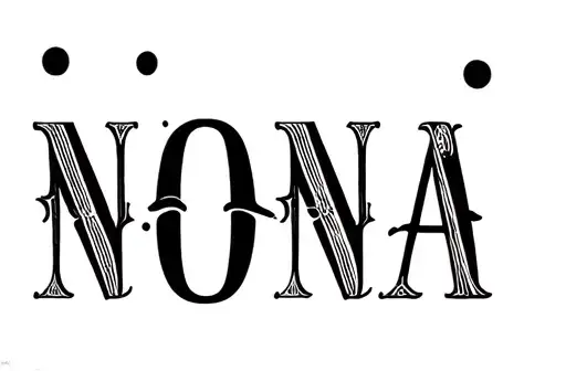 "NONA" tattoo design idea