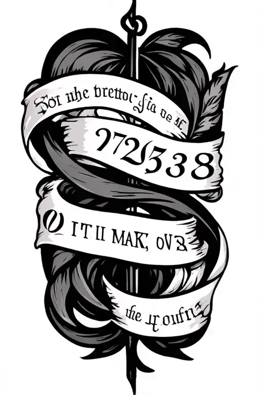 Tattoo with both 01/25/88 and 07/03/83 in roman numerals with a bible quote  tattoo design idea