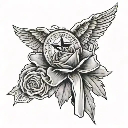 emt, nurse, army, self harm scar cover tattoo design idea