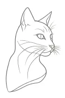 cat bite mark tattoo design idea