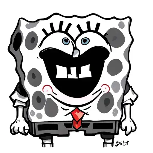 spongebob squarepants spongebob tattoo design idea