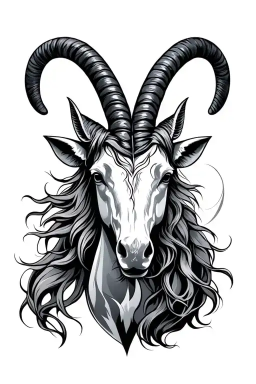 zodiac symbols for capricorn, ares and virgo tattoo design idea