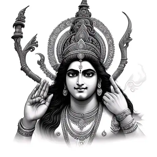 Vishnu tattoo design idea