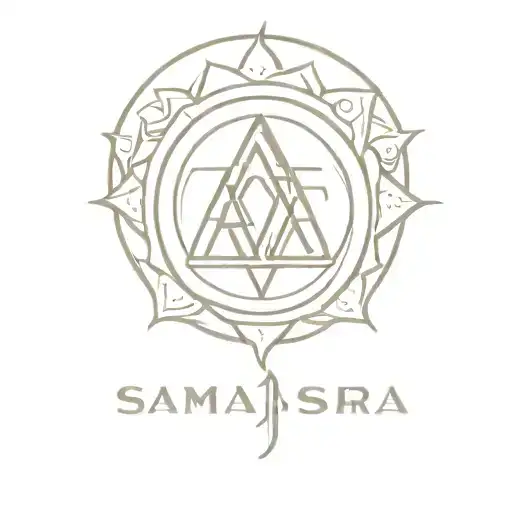 samsara sanskrit tattoo design idea