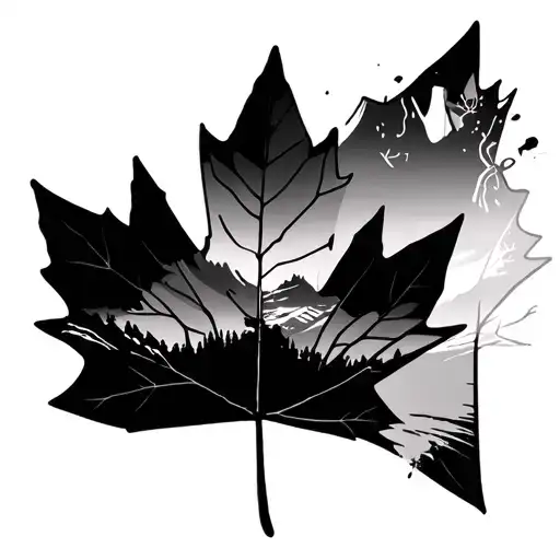 canada outdoors arm sleeve tattoo design idea