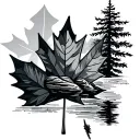 canada outdoors arm sleeve tattoo design idea