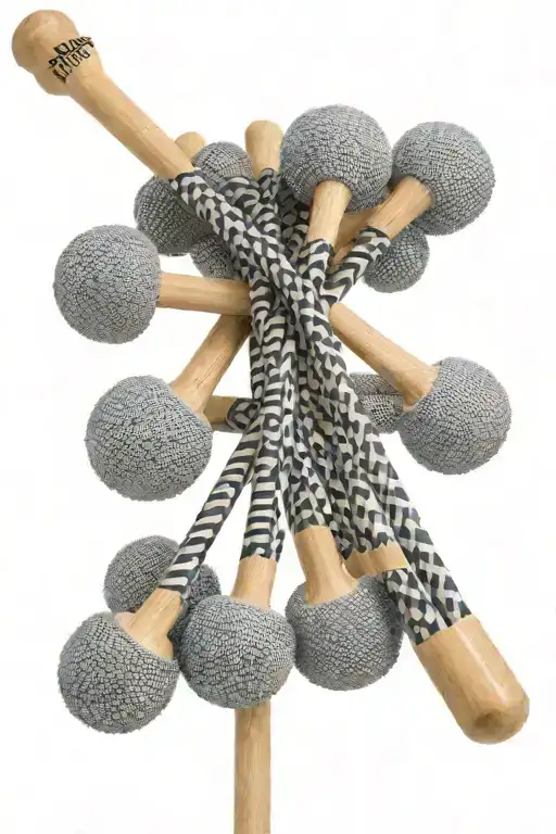 marching band marimba mallets by innovative percussion, in a clean high textured yarn with wooden handles tattoo design idea