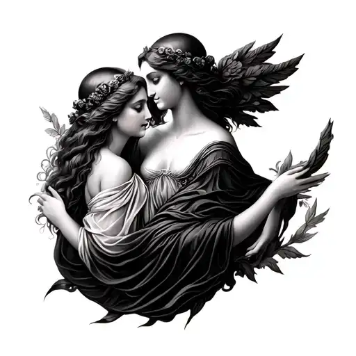 3 fates from greek mythology tattoo tattoo design idea