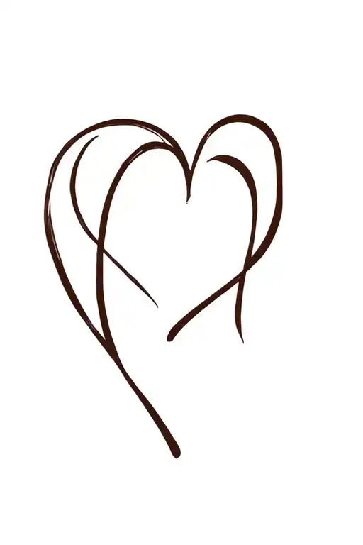 chocolate and love tattoo design idea