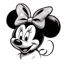 Sofia Minnie Mouse ears tattoo design idea