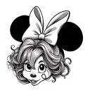 Sofia Minnie Mouse ears tattoo design idea