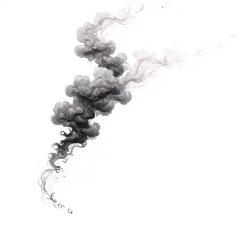 Coverup Clouds and Smoke tattoo design idea