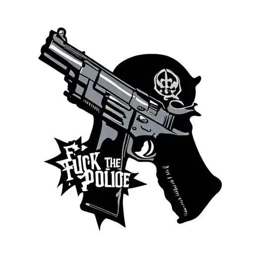 Fuck The Police tattoo design idea