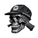 Fuck The Police tattoo design idea