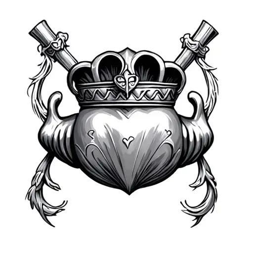 Claddagh tattoo design idea